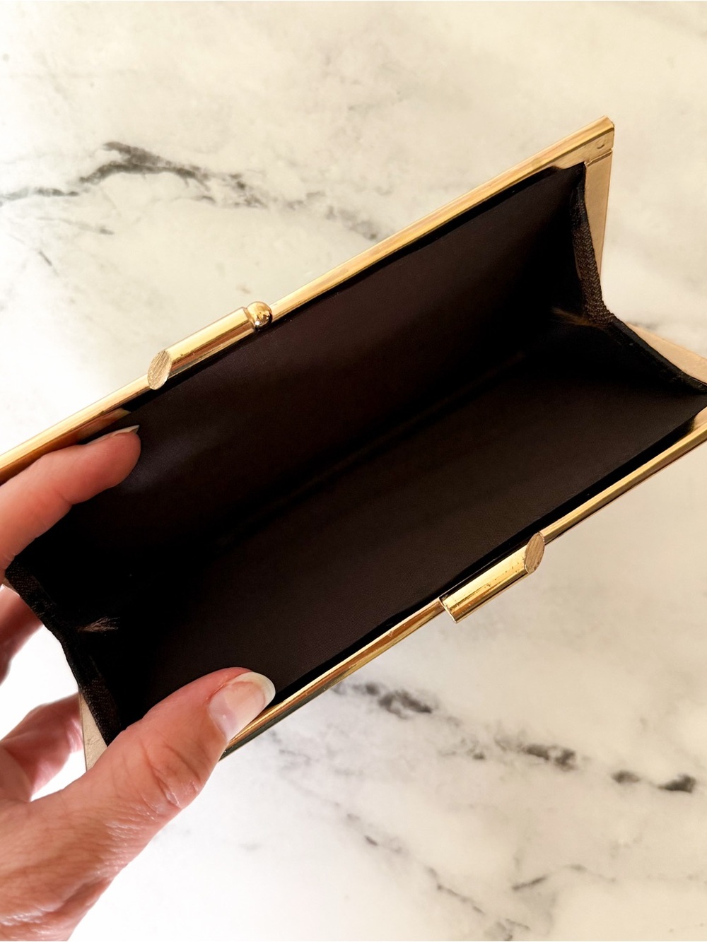 Vintage Small Fendi Pequin Striped Snap Top Coin Wallet - Picture 4 of 7